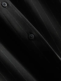 Cinched Pinstripe Shirt