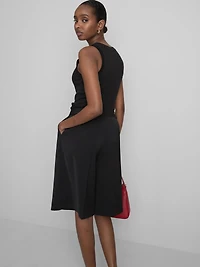 Ribbed Cotton Blend Tank