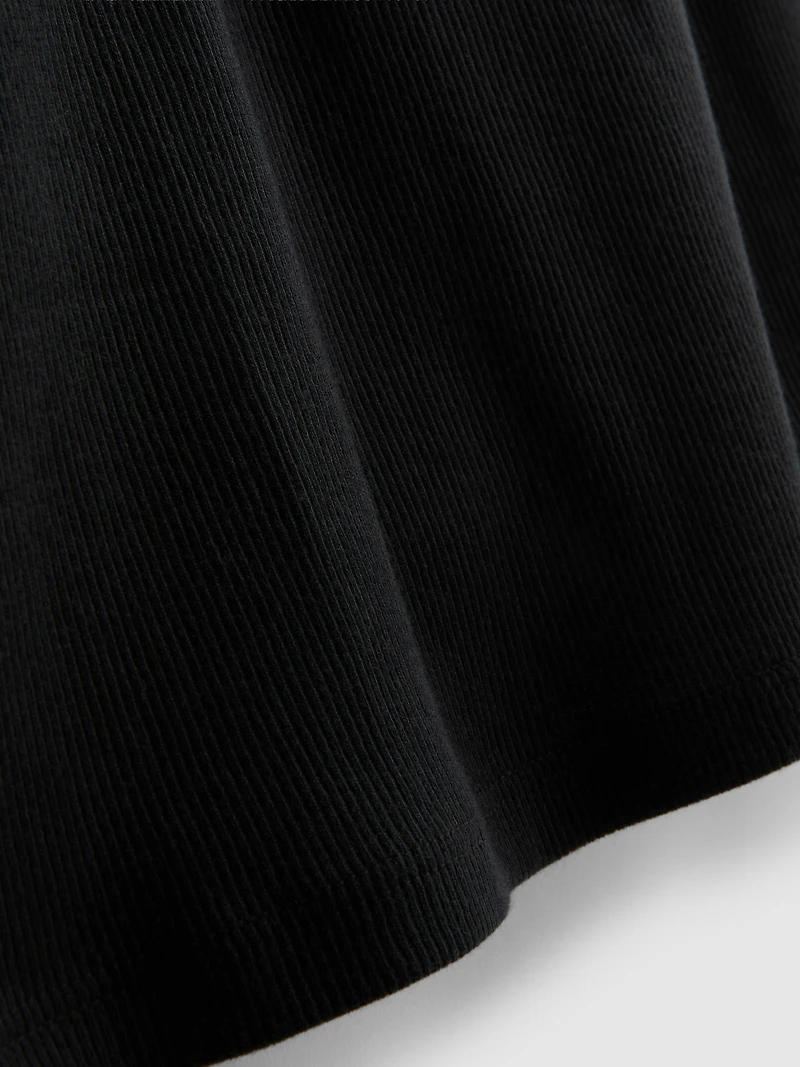 Ribbed Cotton Blend Tank