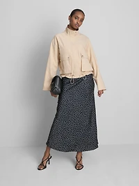 Cropped Boxy Utility Jacket