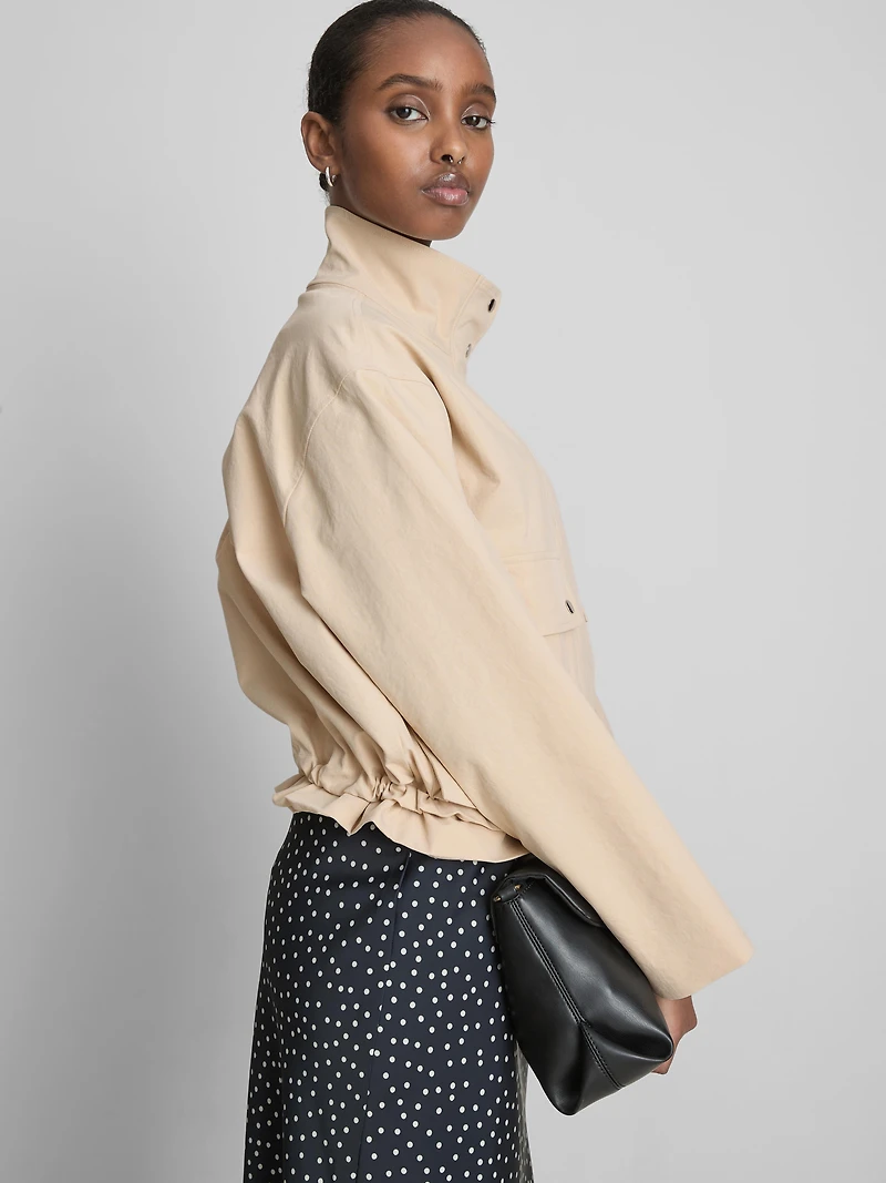Cropped Boxy Utility Jacket