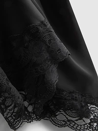 Asymmetric Satin Lace Cami