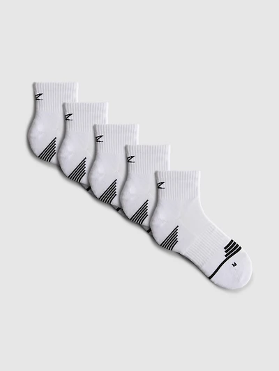 5pk Active Quarter Crew Socks