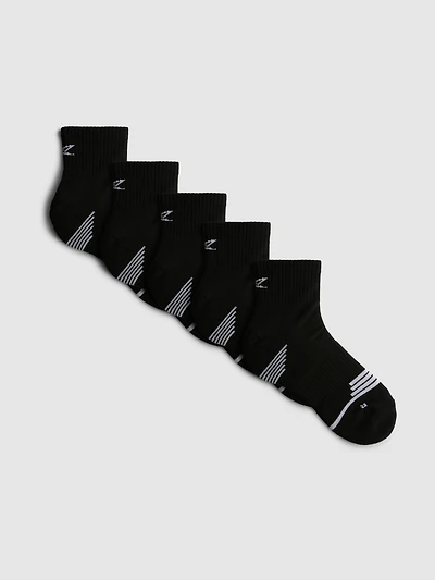 5pk Active Quarter Crew Socks