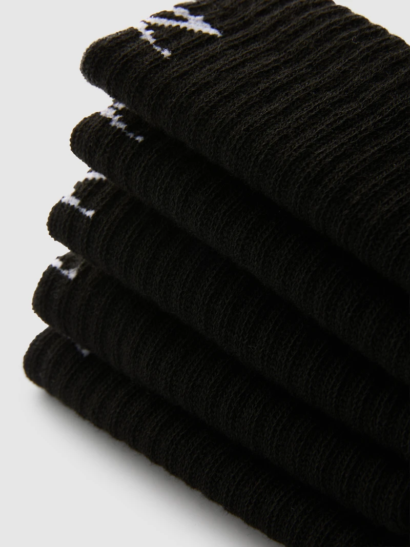 5pk Active Quarter Crew Socks