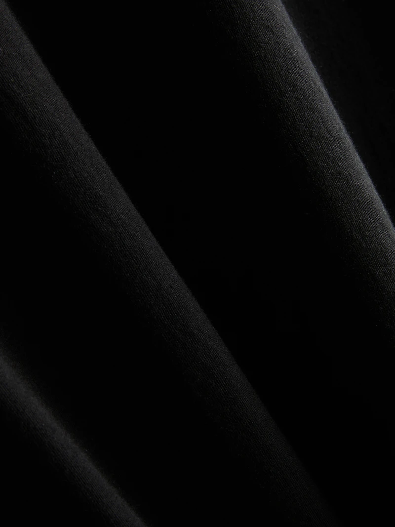 a regular-fit T-shirt with short sleeves and crew neckline
