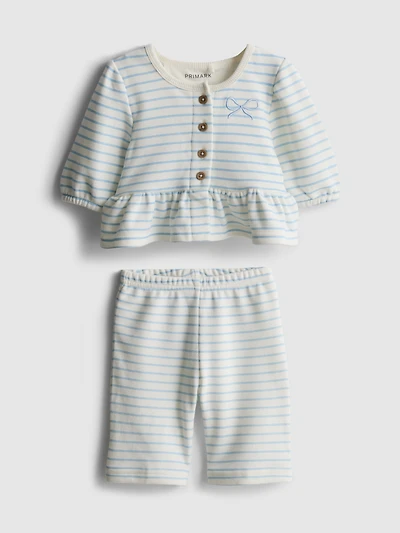 0-36mths | Peplum Top and Leggings Set