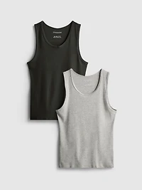 2pk Ribbed Tank Tops