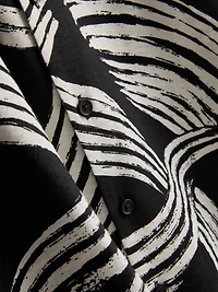 Abstract Leaf Short Sleeve Shirt