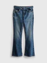 7-15yrs | Belted Flare Jeans
