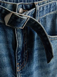 7-15yrs | Belted Flare Jeans