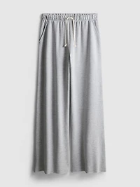 Cozy Wide-Leg Cotton-Blend Joggers