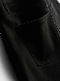 Mid-Rise Turn-Up Denim Shorts