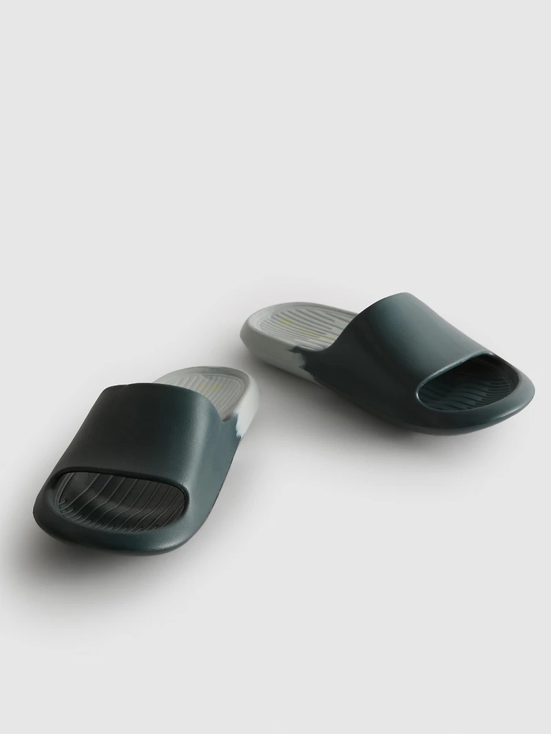 Two-Tone Slider Sandals