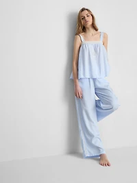 The Edit Lace-Trim Cami Pajama Top