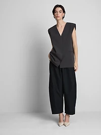 Relaxed Sleeveless Blazer