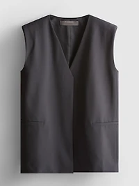 Relaxed Sleeveless Blazer