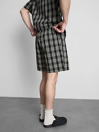 Check Seersucker Shorts