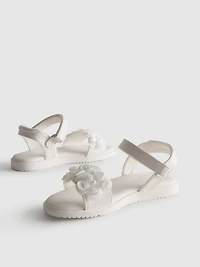 Tulle Flower Occasion Sandals