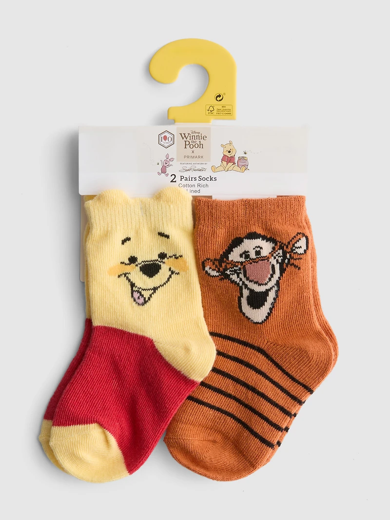2pk Disney’s Winnie the Pooh Socks