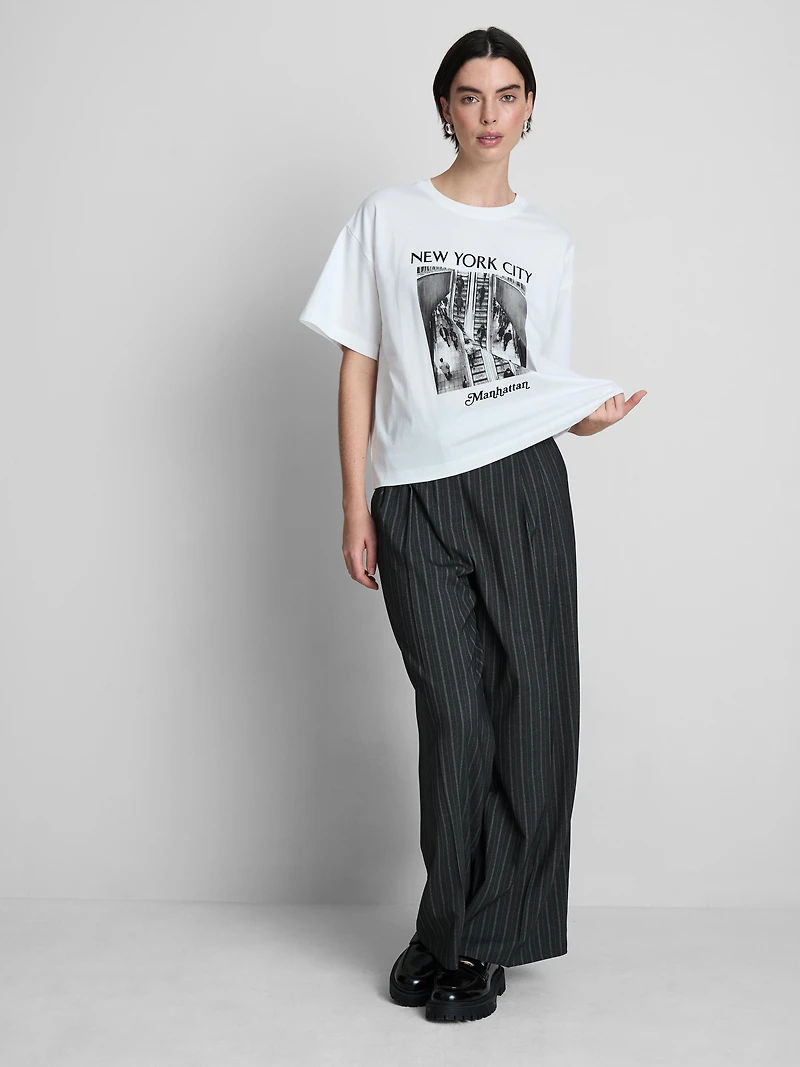 Boxy Cotton Graphic Tee