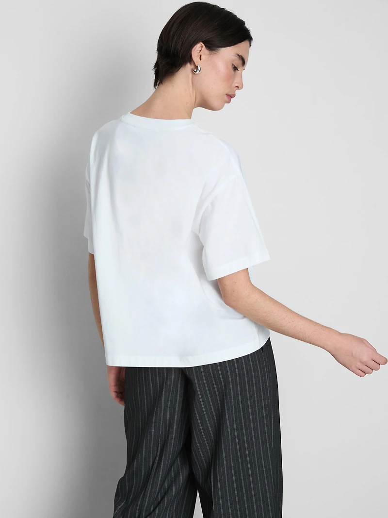 Boxy Cotton Graphic Tee