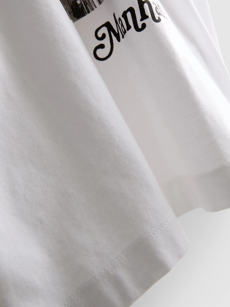 Boxy Cotton Graphic Tee