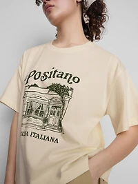 Boxy Cotton Graphic Tee