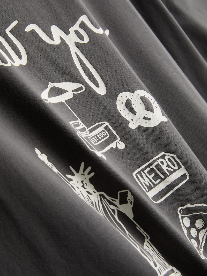 Boxy Cotton Graphic Tee