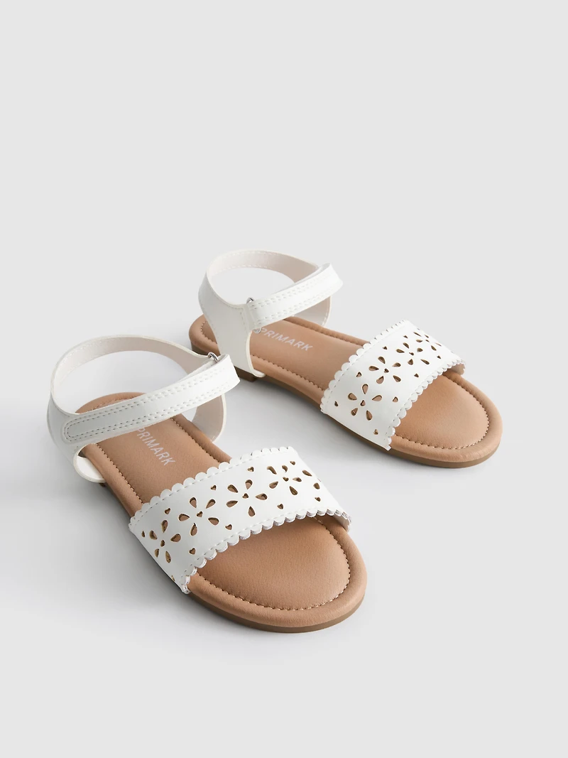 Floral Lasercut Sandals