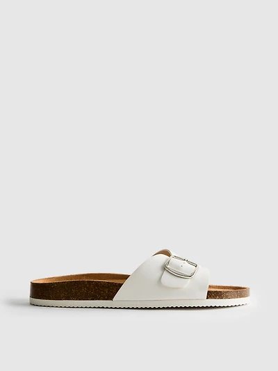Buckle Strap Mule Sandals