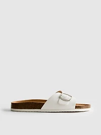 Buckle Strap Mule Sandals
