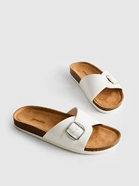 Buckle Strap Mule Sandals