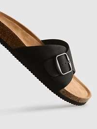 Buckle Strap Mule Sandals
