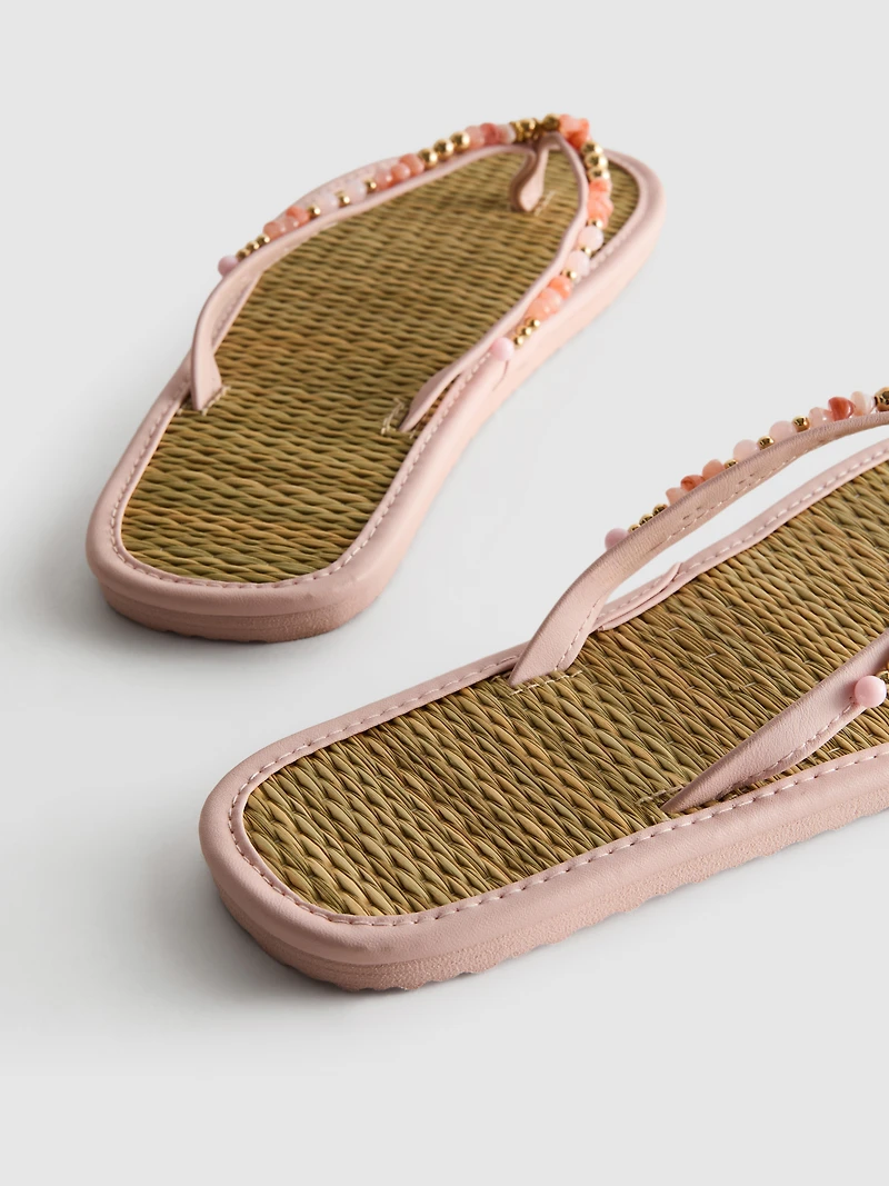 Seagrass Effect Flip Flops