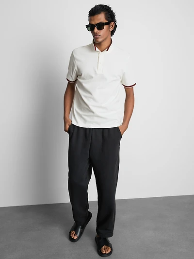 Honeycomb Texture Polo Shirt