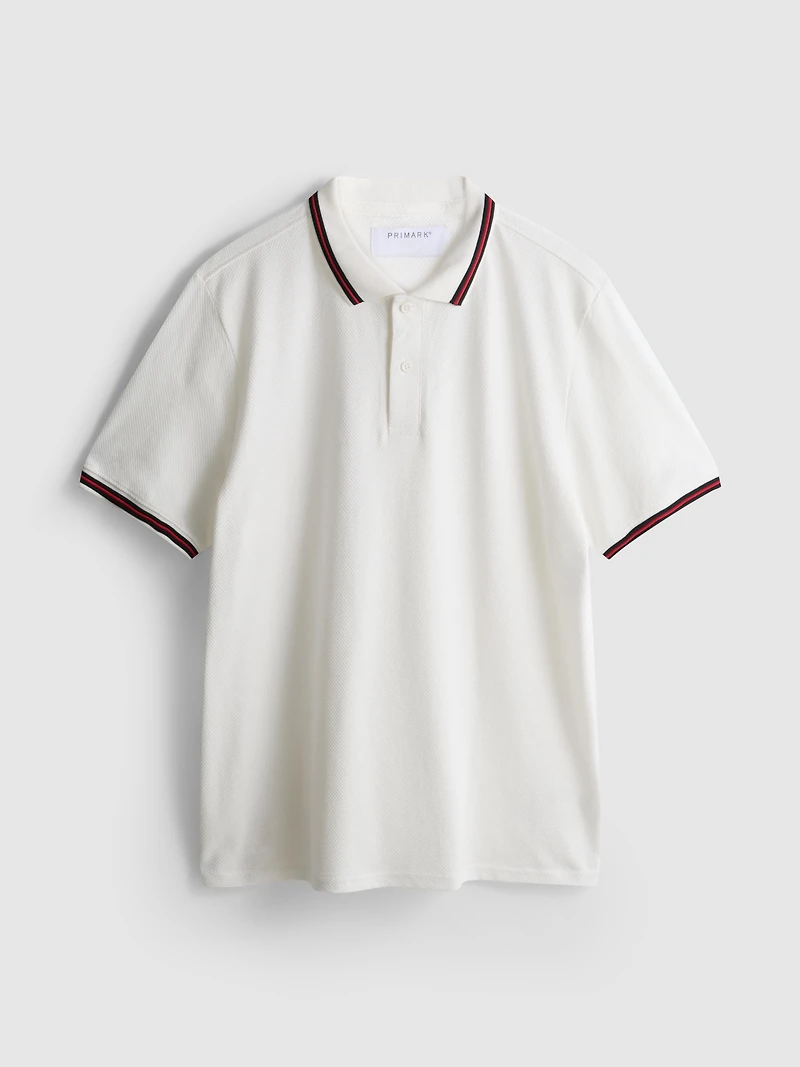 Honeycomb Texture Polo Shirt