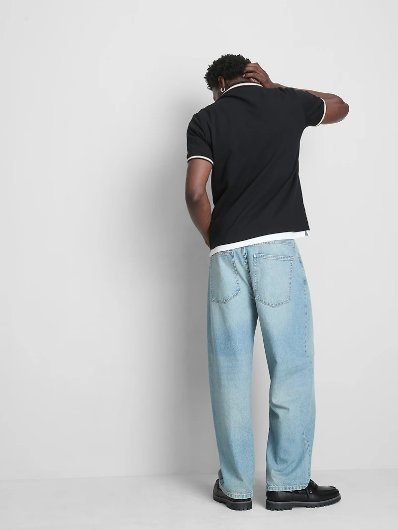 Honeycomb Texture Polo Shirt