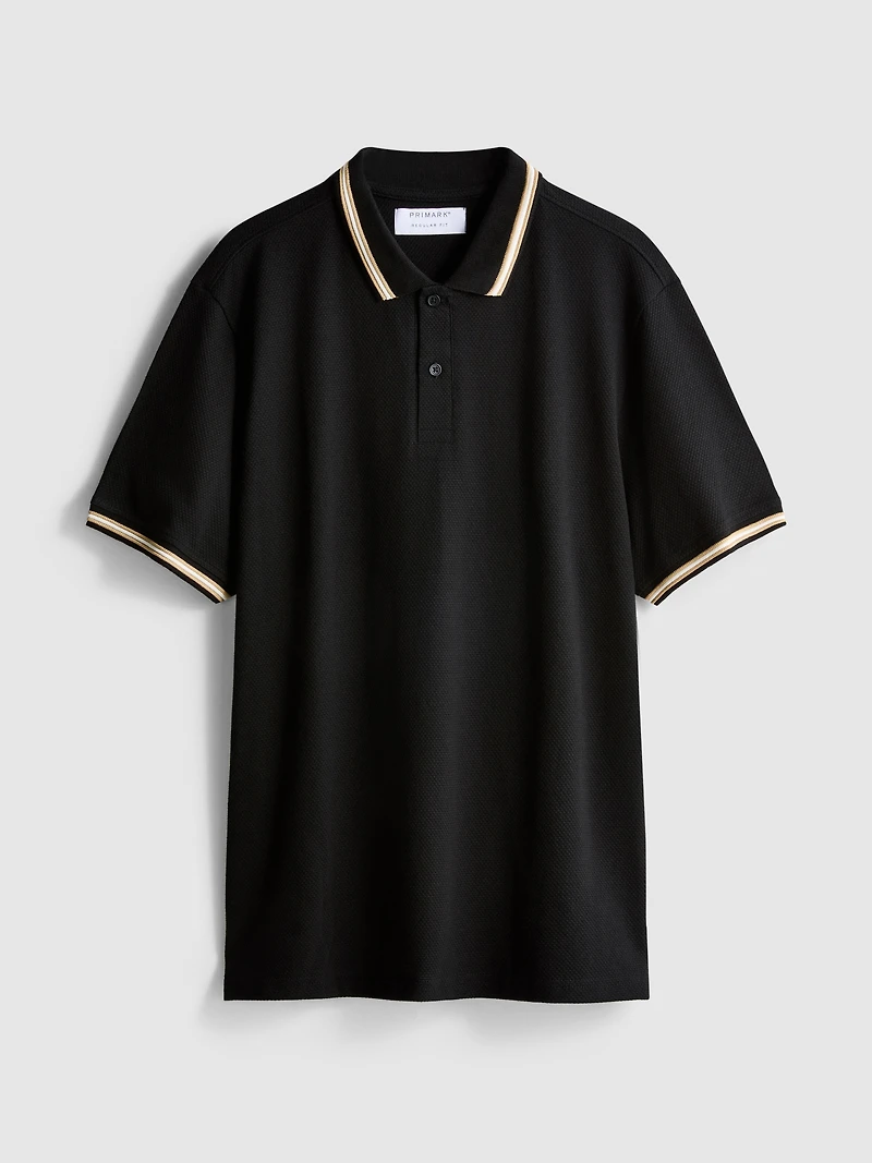 Honeycomb Texture Polo Shirt