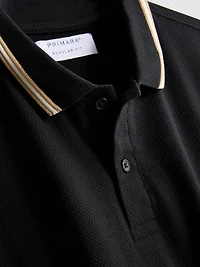 Honeycomb Texture Polo Shirt
