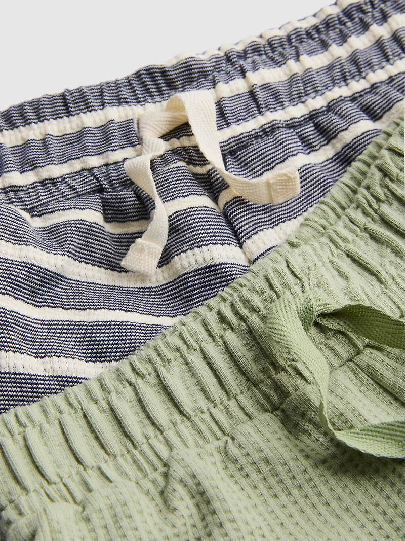 0-36mths | 2pk Textured Shorts