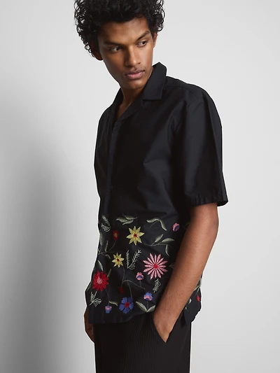 Short Sleeve Embroidered Shirt