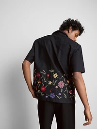 Short Sleeve Embroidered Shirt