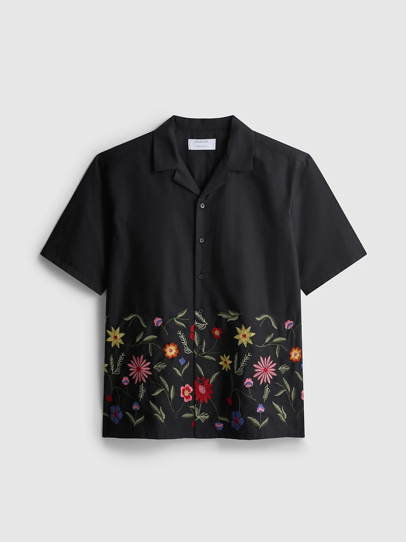Short Sleeve Embroidered Shirt