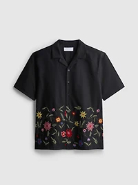 Short Sleeve Embroidered Shirt