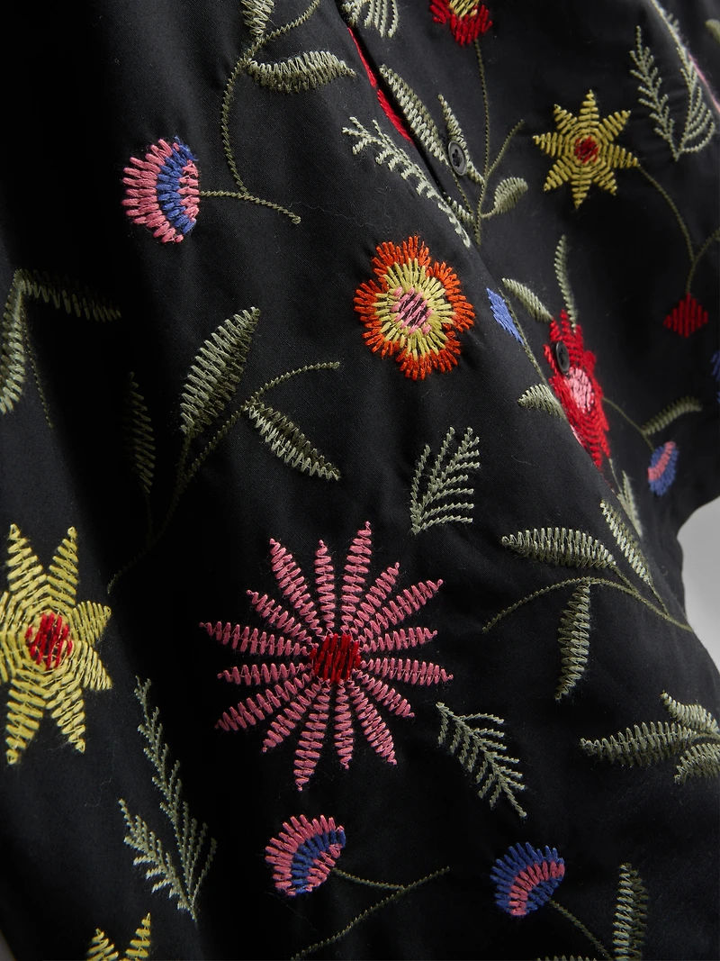 Short Sleeve Embroidered Shirt