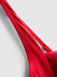 Draped Detail Molded Control Swimsuit