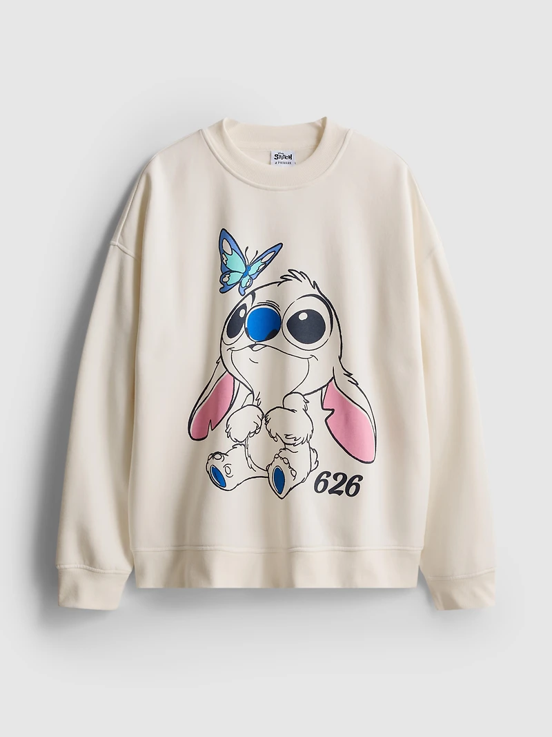 Disney’s Stitch Butterfly Crew Neck Sweatshirt