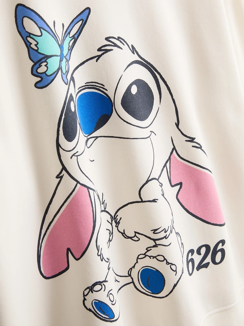 Disney’s Stitch Butterfly Crew Neck Sweatshirt