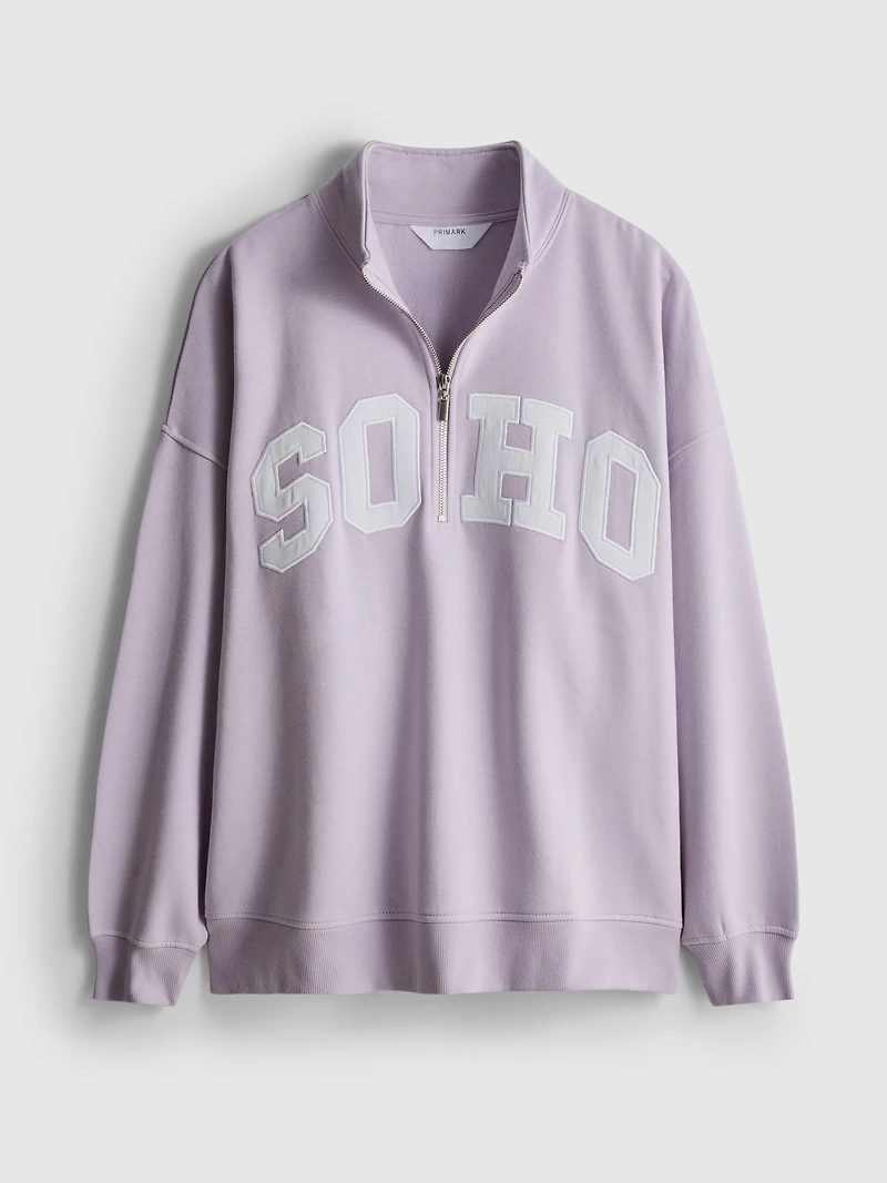 Cotton-Rich Soho Half-Zip Sweatshirt